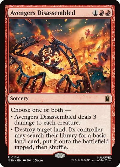 Avengers Disassembled Marvel Super Heroes Magic card
