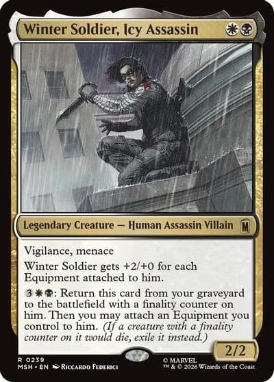 Winter Soldier Icy Assassin Marvel Super Heroes Magic card