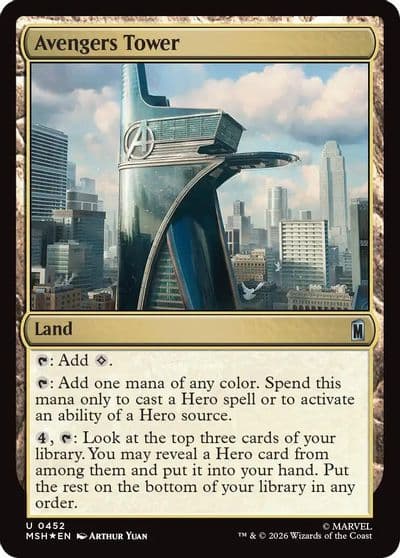 Avengers Tower Surge Foil Marvel Super Heroes Magic card