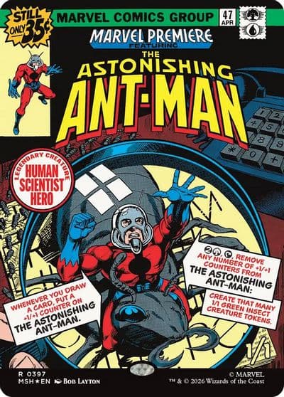 The Astonishing Ant Man Borderless Marvel Super Heroes Magic card