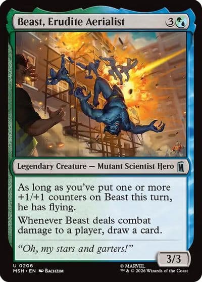 Beast Erudite Aerialist Marvel Super Heroes Magic card