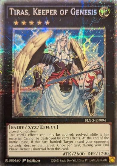 Tiras Keeper of Genesis Starlight Rare Battles of Legend: Glorious Gallery Yu-Gi-Oh! card
