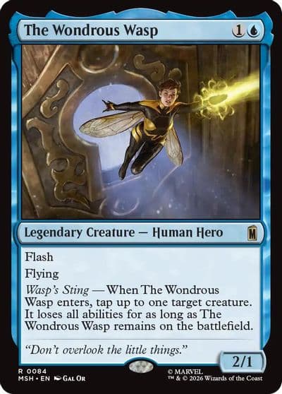 The Wondrous Wasp Marvel Super Heroes Magic card
