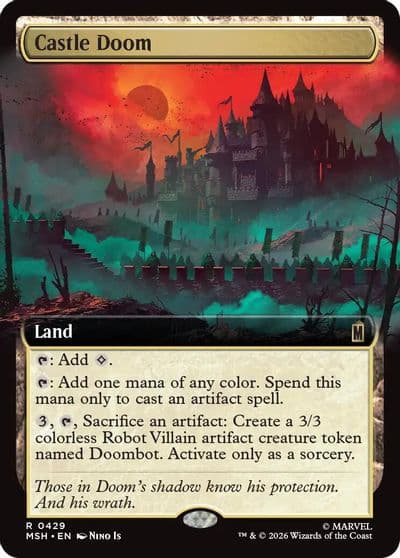 Castle Doom Extended Art Marvel Super Heroes Magic card