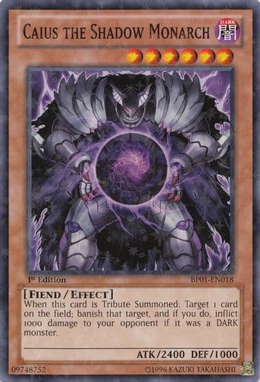 Caius the Shadow Monarch Starfoil Battle Pack: Epic Dawn Yu-Gi-Oh! card