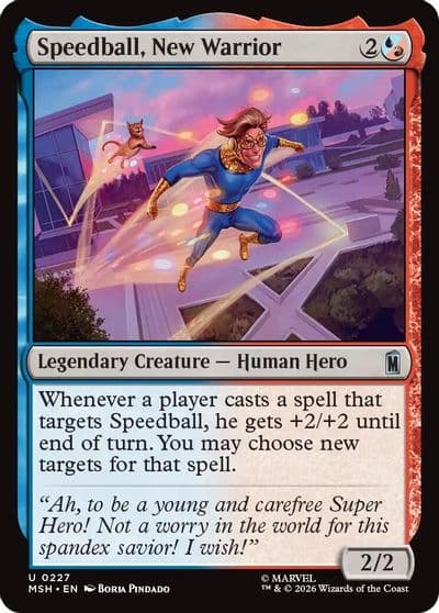 Speedball New Warrior Marvel Super Heroes Magic card