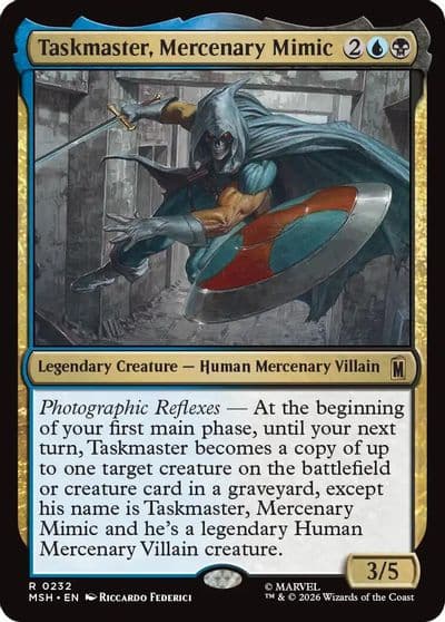 Taskmaster Mercenary Mimic Marvel Super Heroes Magic card