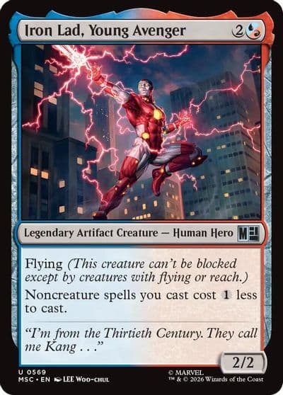 Iron Lad Young Avenger Commander: Marvel Super Heroes Magic card