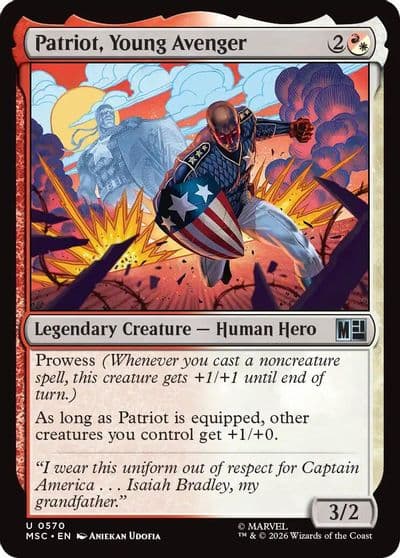 Patriot Young Avenger Commander: Marvel Super Heroes Magic card