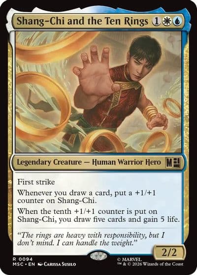 Shang Chi and the Ten Rings Surge Foil Commander: Marvel Super Heroes Magic card