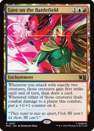 Love on the Battlefield Surge Foil Commander: Marvel Super Heroes Magic card