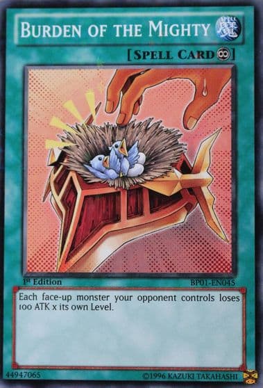 Burden of the Mighty Starfoil Battle Pack: Epic Dawn Yu-Gi-Oh! card