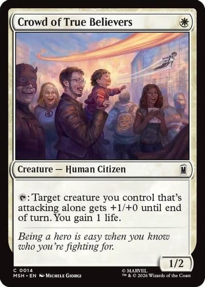 Crowd of True Believers Marvel Super Heroes Magic card