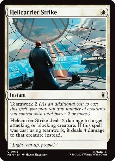 Helicarrier Strike Marvel Super Heroes Magic card