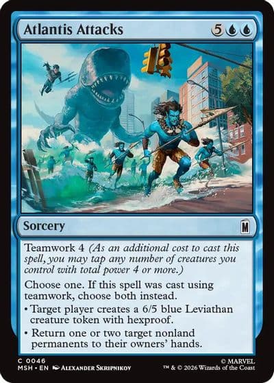 Atlantis Attacks Marvel Super Heroes Magic card