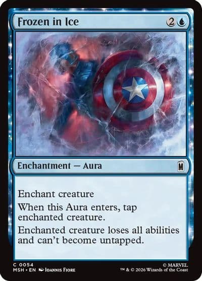 Frozen in Ice Marvel Super Heroes Magic card