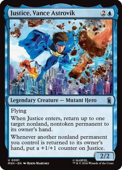 Justice Vance Astrovik Marvel Super Heroes Magic card