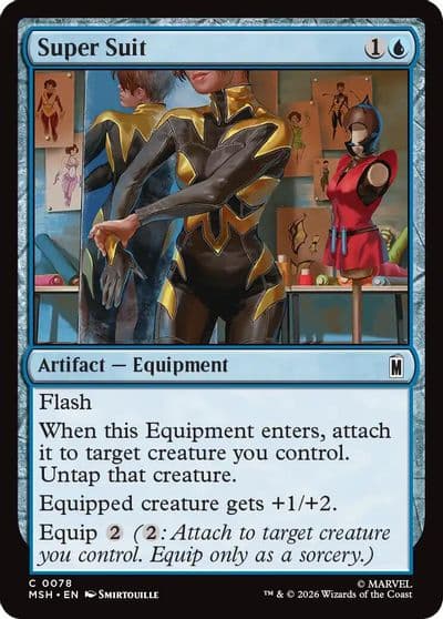 Super Suit Marvel Super Heroes Magic card