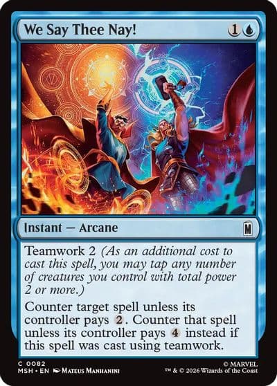 We Say Thee Nay Marvel Super Heroes Magic card