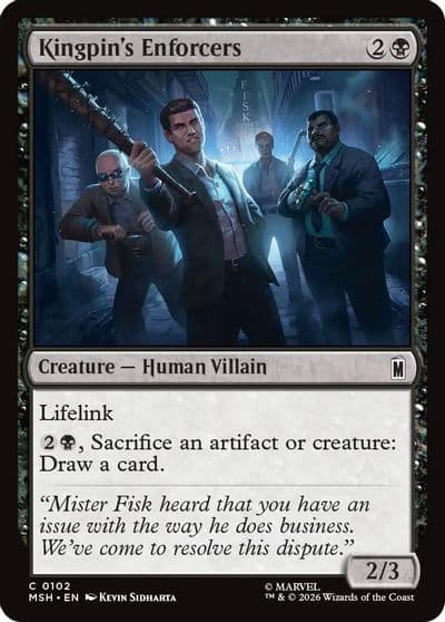 Kingpins Enforcers Marvel Super Heroes Magic card