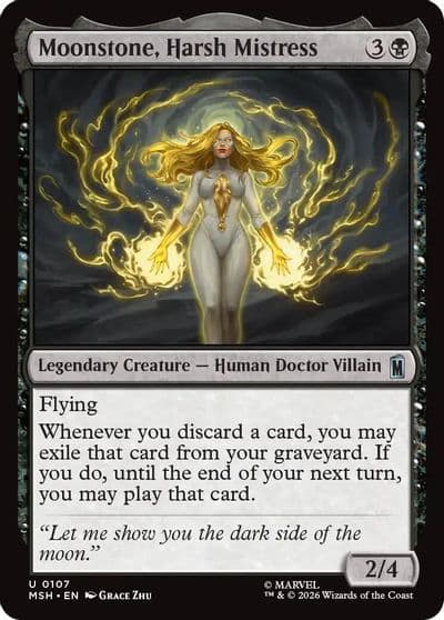 Moonstone Harsh Mistress Marvel Super Heroes Magic card