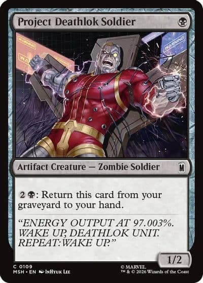 Project Deathlok Soldier Marvel Super Heroes Magic card