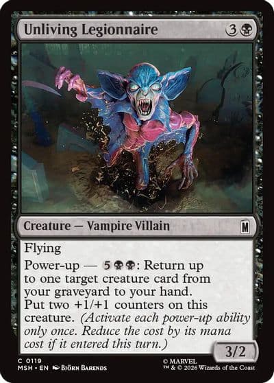Unliving Legionnaire Marvel Super Heroes Magic card