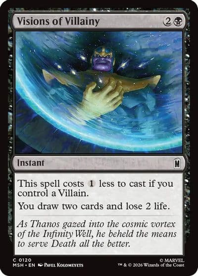 Visions of Villainy Marvel Super Heroes Magic card