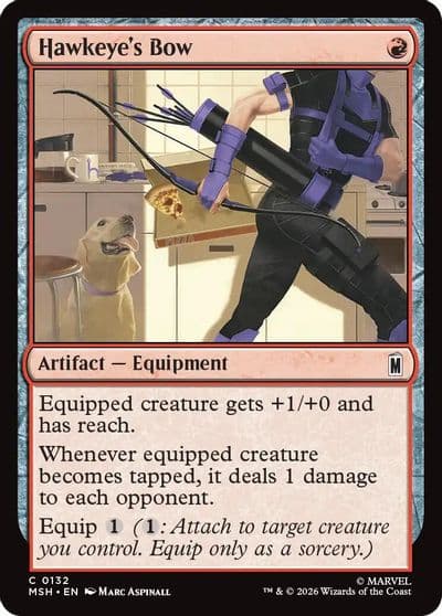 Hawkeyes Bow Marvel Super Heroes Magic card