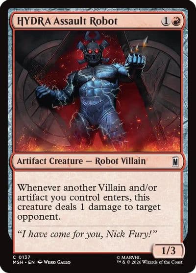 HYDRA Assault Robot Marvel Super Heroes Magic card