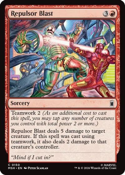 Repulsor Blast Marvel Super Heroes Magic card