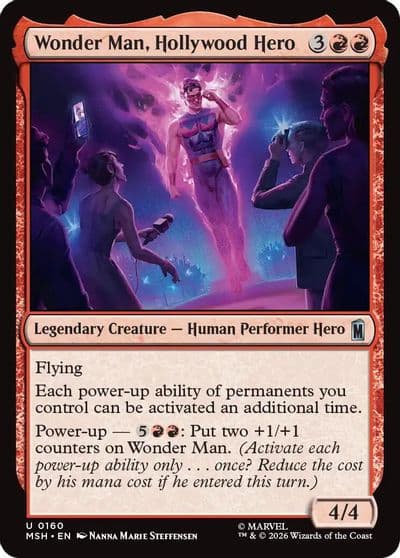 Wonder Man Hollywood Hero Marvel Super Heroes Magic card