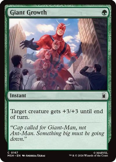 Giant Growth Marvel Super Heroes Magic card