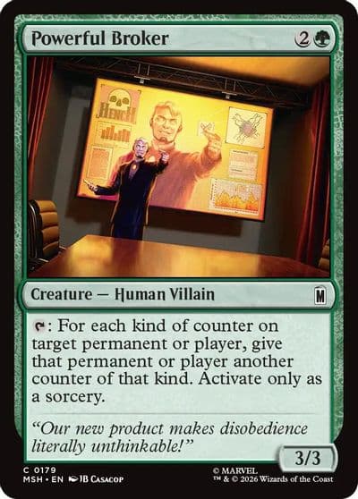 Powerful Broker Marvel Super Heroes Magic card