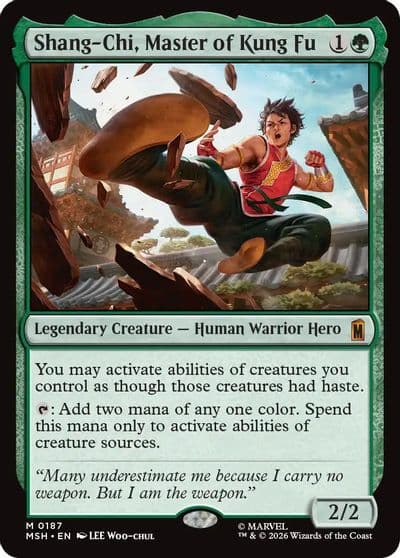 Shang Chi Master of Kung Fu Marvel Super Heroes Magic card