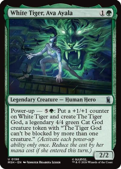 White Tiger Ava Ayala Marvel Super Heroes Magic card