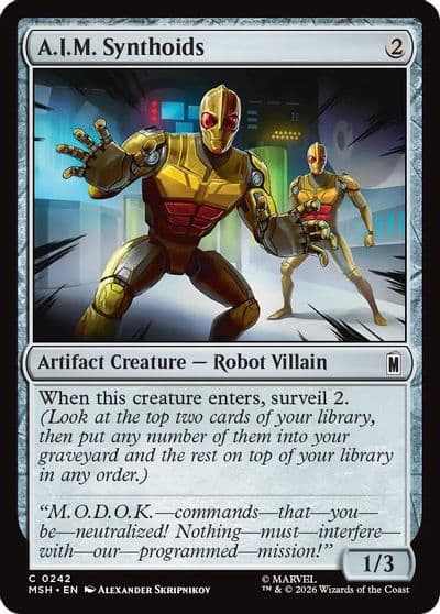 AIM Synthoids Marvel Super Heroes Magic card