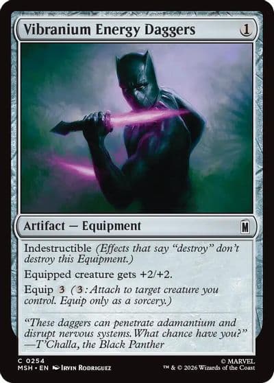 Vibranium Energy Daggers Marvel Super Heroes Magic card