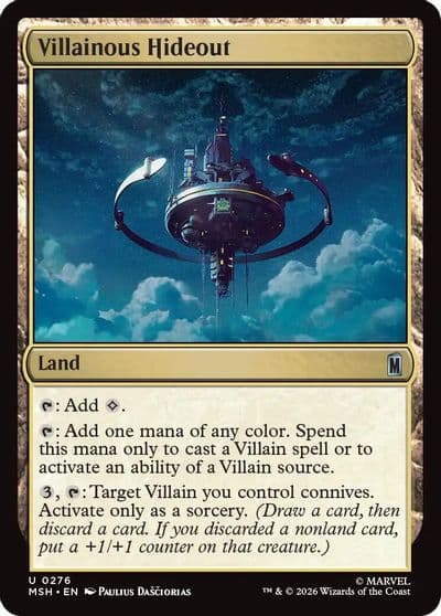 Villainous Hideout Marvel Super Heroes Magic card