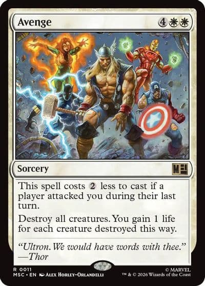 Avenge Commander: Marvel Super Heroes Magic card