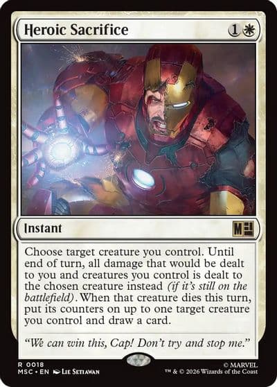 Heroic Sacrifice Commander: Marvel Super Heroes Magic card