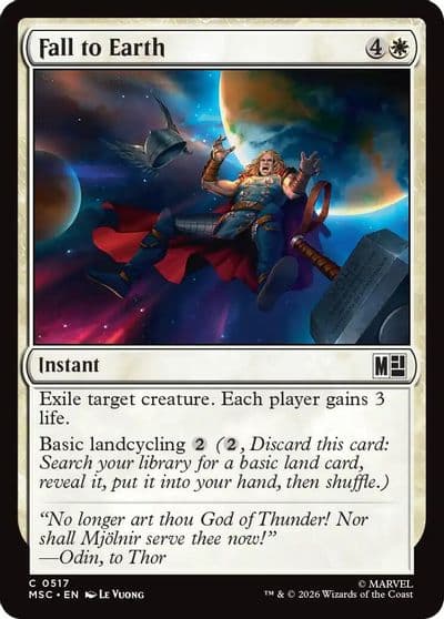 Fall to Earth Commander: Marvel Super Heroes Magic card
