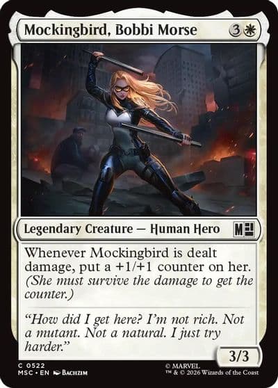 Mockingbird Bobbi Morse 0522 Commander: Marvel Super Heroes Magic card