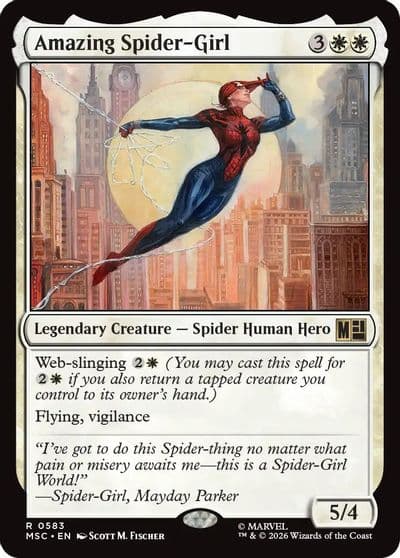 Amazing Spider Girl Commander: Marvel Super Heroes Magic card