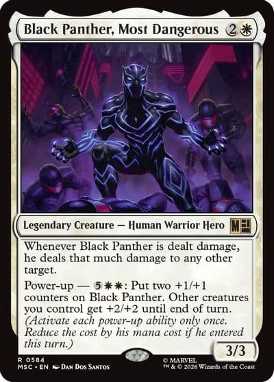 Black Panther Most Dangerous Commander: Marvel Super Heroes Magic card