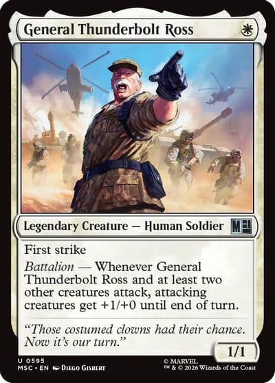 General Thunderbolt Ross Commander: Marvel Super Heroes Magic card