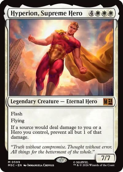 Hyperion Supreme Hero Commander: Marvel Super Heroes Magic card
