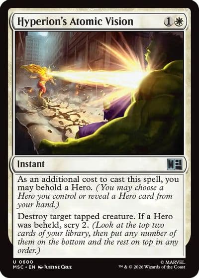 Hyperions Atomic Vision Commander: Marvel Super Heroes Magic card