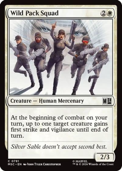 Wild Pack Squad Commander: Marvel Super Heroes Magic card