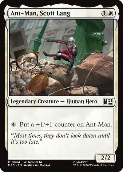 Ant Man Scott Lang 0834 Commander: Marvel Super Heroes Magic card